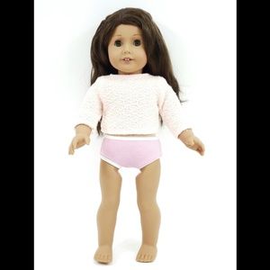 American Girl Doll OOAK Brown Wavy Hair Green Eyes